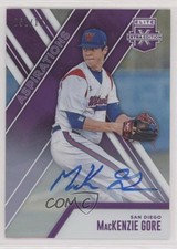 2017 Panini Elite Extra Edition Aspirations Purple /100 Mackenzie Gore Auto 3c2