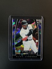2019 Panini Chronicles - Titan Eloy Jimenez #2 Blue Ice Prizm /99 (RC)