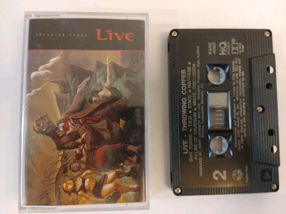 Live - Throwing Copper Cassette *First CDN Press 1994* Tested Lightning Crashes - Image 2 of 4
