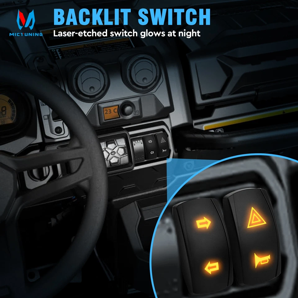 Plug and Play Street Legal UTV Turn Signal 110D Horn for Polaris Teryx CFMOTO - Image 2 of 4