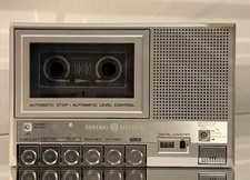 GE General Electric Portable Cassette Tape Recorder 3-5361A with Case FREE SHIP