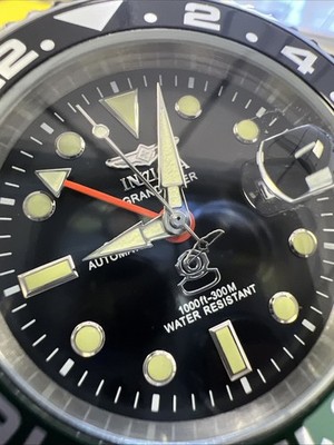 Authentic Invicta Grand Diver NH34 GMT Auto Black Dial Men's Watch-47m(45667) 