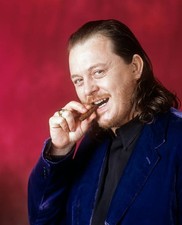 Italian singer musician Zucchero a cigar in his mouth 1996 Old Photo