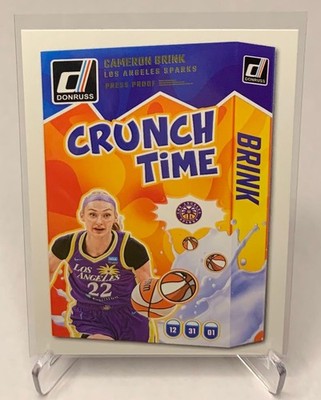 2025 Panini Donruss WNBA Cameron Brink Crunch Time Press Proof #17