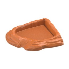 Reptile Bathing Dish Pool Decorative Turtle Water Bowl for Turtle Tortoises