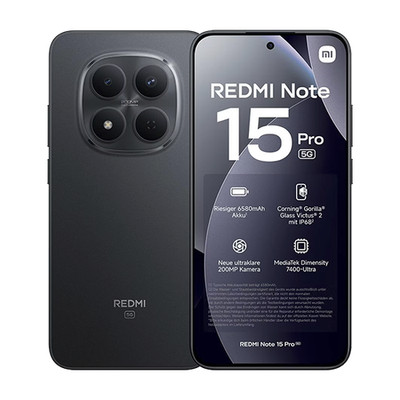 Xiaomi Redmi Note 15 Pro 5G 512GB 8GB RAM Dual Schwarz EU