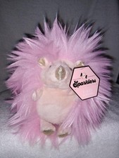 FAO Schwarz Sparklers Pink Hedgehog Plush 6" NWT