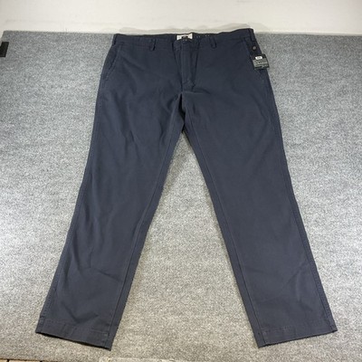Joseph Abboud Mens 44x34 Navy Blue Stretch Flat Front Chino Dress Pants NWT