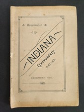 1888 antique INDIANA COMMANDERY MOLLUS RUTHERFORD B HAYES BANQUET civil war