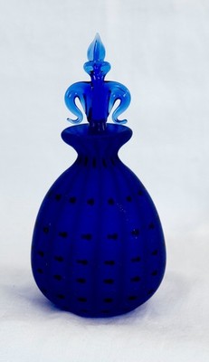 Royal Limited Crystal Blue Frosted Perfume Bottle