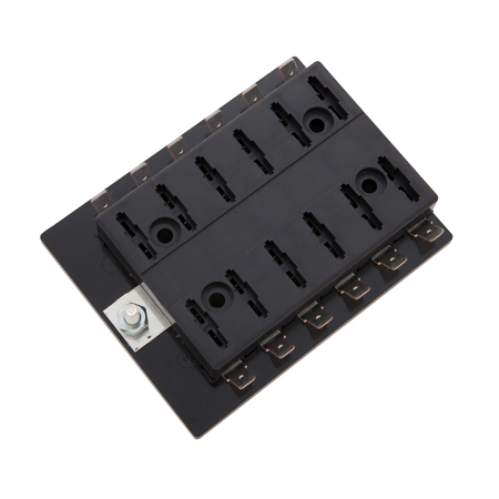 Fuse Block Panel 12 Blade Gang 12 Volt ATO ®/ ATC ® w/o Grd E-330117 @SpeedTech - Picture 1 of 1