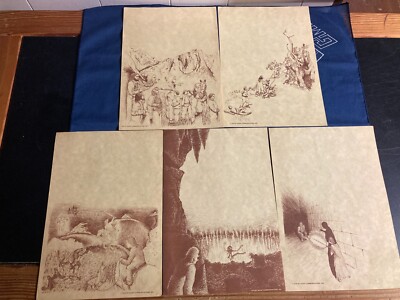 Lord Of The Rings Prints 1978 Quest Communications Tolkien NM Rare