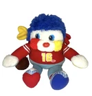 Popples Football Sports Plush Transforming Flip Blue Red White VTG 1986 Mattel
