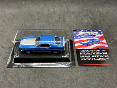 Kyosho 1/64 USA collection1 Ford Mustang Mach1 Blue Diecast