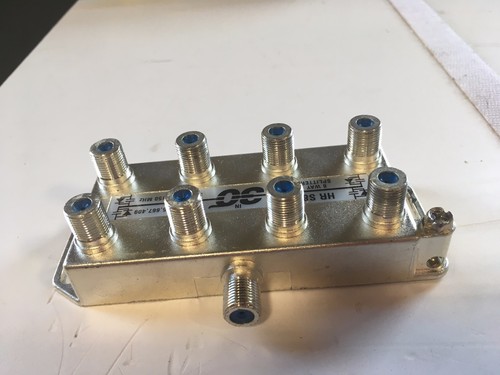 8 Way Holland HR S8 Power Passive Satellite Splitter 15-2150 MHz - Picture 5 of 6