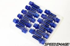 Z RACING 28mm BLUE 14X1.25MM Lug Bolts Cone Seat FOR BMW 3-SERIES 4-SERIES Bolt