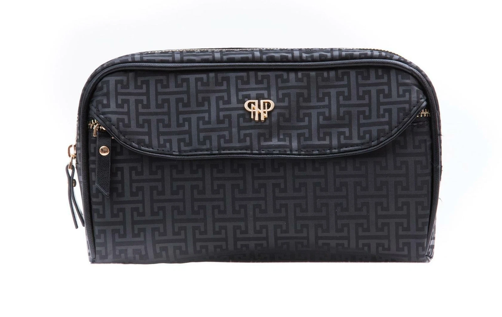 PurseN Clutch Makeup Case w/ Wristlet Strap (Ebony Sands) Small Purse Organizer