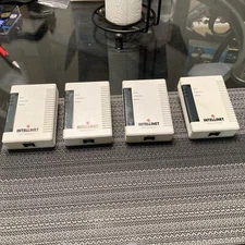 LOT OF 4- INTELLINET AC Adapter Turbo Power Line to Etherent Bridge LOT OF 4 🔥