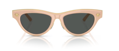 Versace 0VE2273 549487 Nude/Dark Grey Cat Eye Women