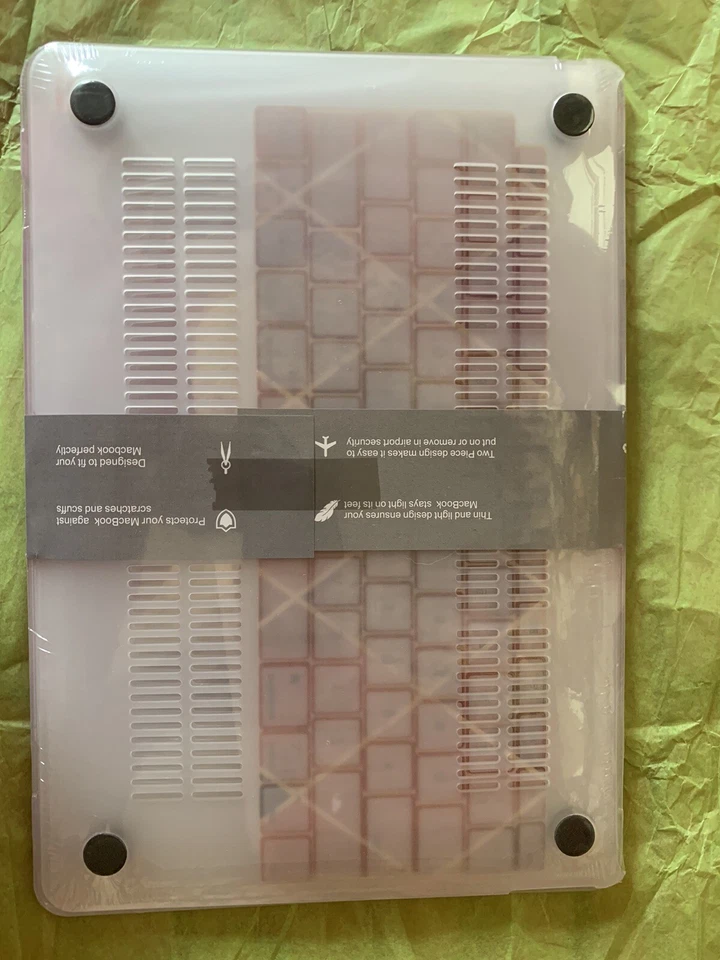 Funda Apple Macbook Air rosa y dorada de 13 pulgadas para modelo A1932/A2179 Foto 3 de 4