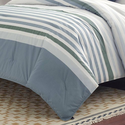 Nautica Bedding Sets 92"X104" Reversible Comforter Set Gray Transitional King - Picture 11 of 11