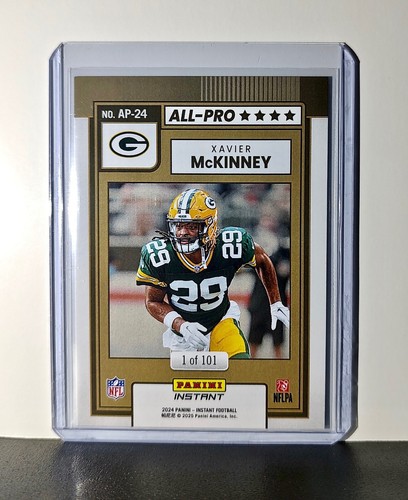 Xavier McKinney 2024 All-Pro Panini NFL #24 Football Card Packers 1 of 101 - Picture 2 of 2