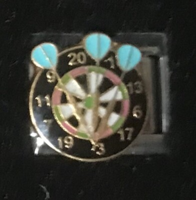 Dart Board Wholesale Italian Charm Enamel Link 9MM K18 K20