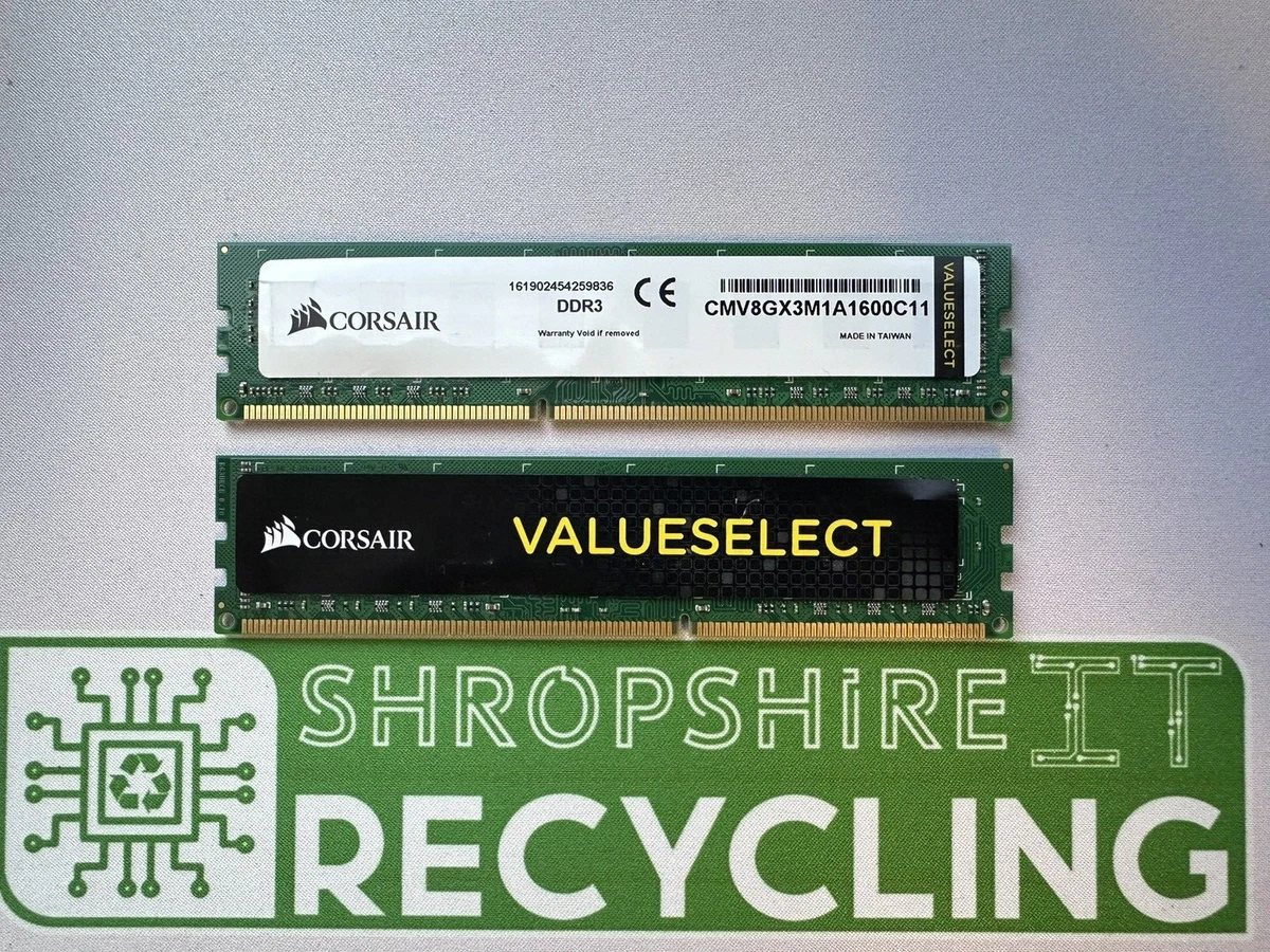 8X DDR3 2GB Ram 1333 MHz pour Intel Desktop Desktop PC Mémoire 240Pin 1.5V Nouveau Dimm