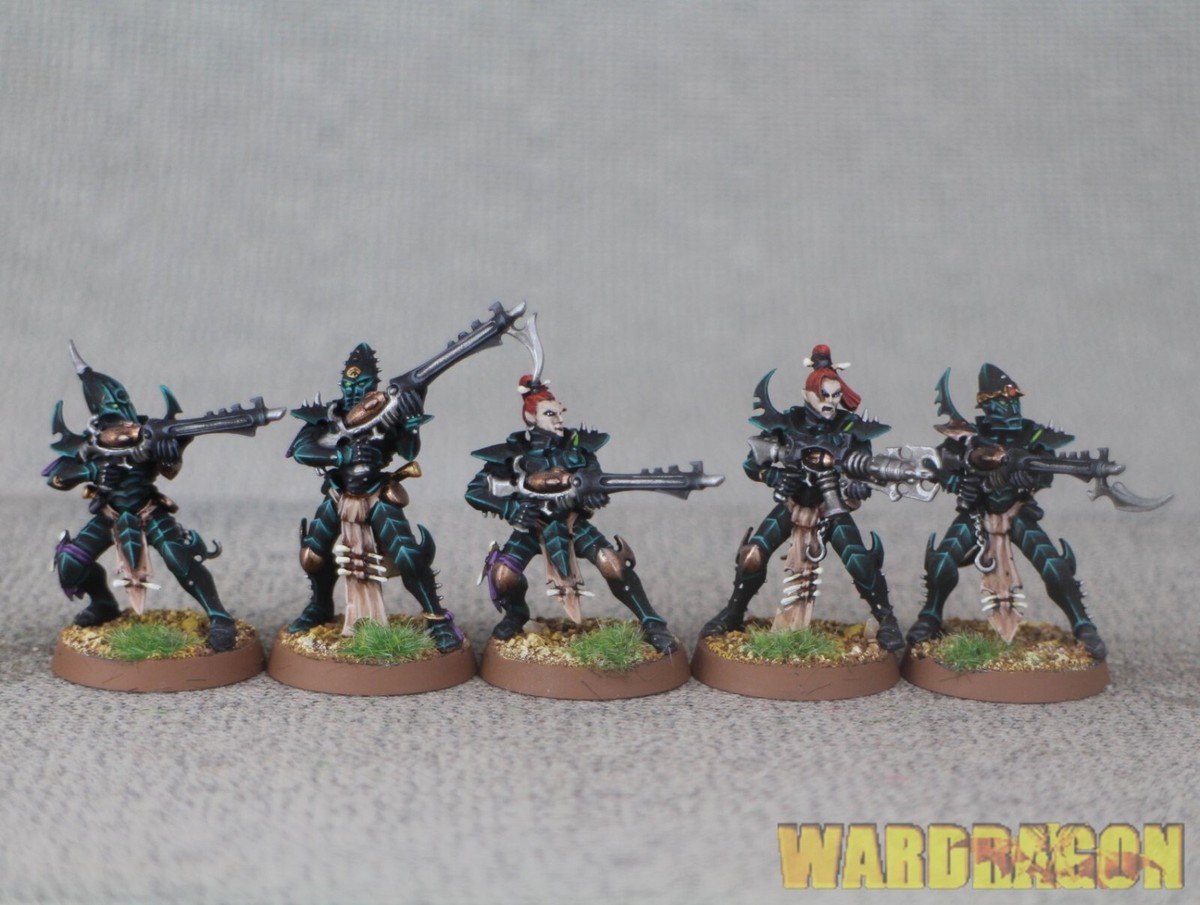 Warhammer 40K WDS painted Drukhari KABALITE WARRIORS v9 | eBay