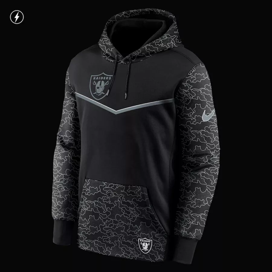 Las Vegas Raiders Nike Men's NFL Pullover Hoodie in Black