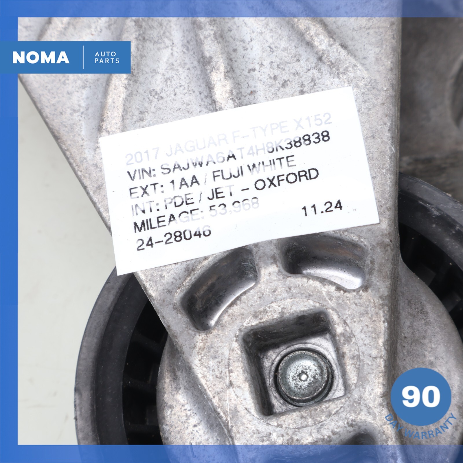 10-23 Jaguar X152 F-Type S/C Engine Motor Drive Belt Tensioner Idler Pulley OEM