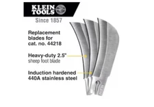 Klein Tools Replacement Hawkbill Sheepsfoot Blade 3 Pack Blades 44219 For 44218