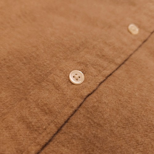 SHIPS Made in Japan Shaggy Brushed Flannel BD Shirt Beige Size Small - Picture 4 of 13