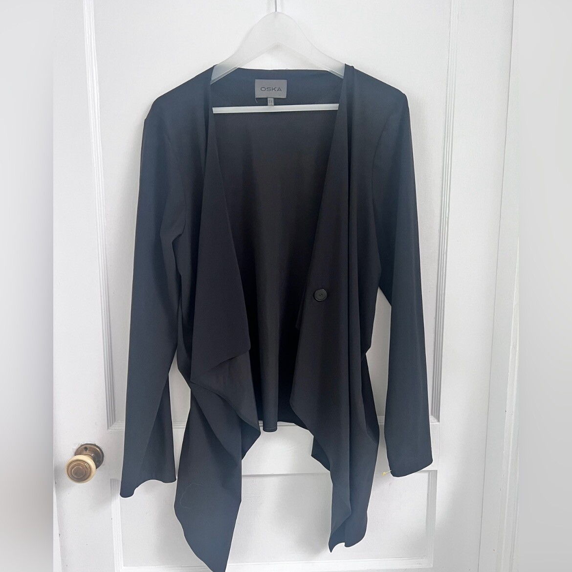 Oska Waterfall Jacket Black Topper Lightweight La… - image 1