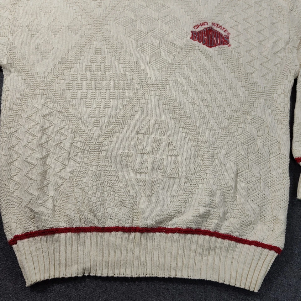Sudadera de Colección Ohio State Buckeyes Cuello Redondo Suéter Tejido con Cable XL Nutmeg Mills Foto 4 de 4