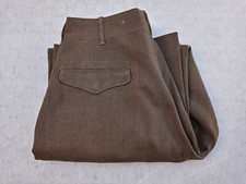 Korean War US Army Button Fly Wool Trousers Size 33x31 - Dated 1950