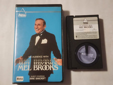 AN AUDIENCE WITH MEL BROOKS W/ ANNE BANCROFT BETA BATMAX TAPE IN CLAMSHELL CASE