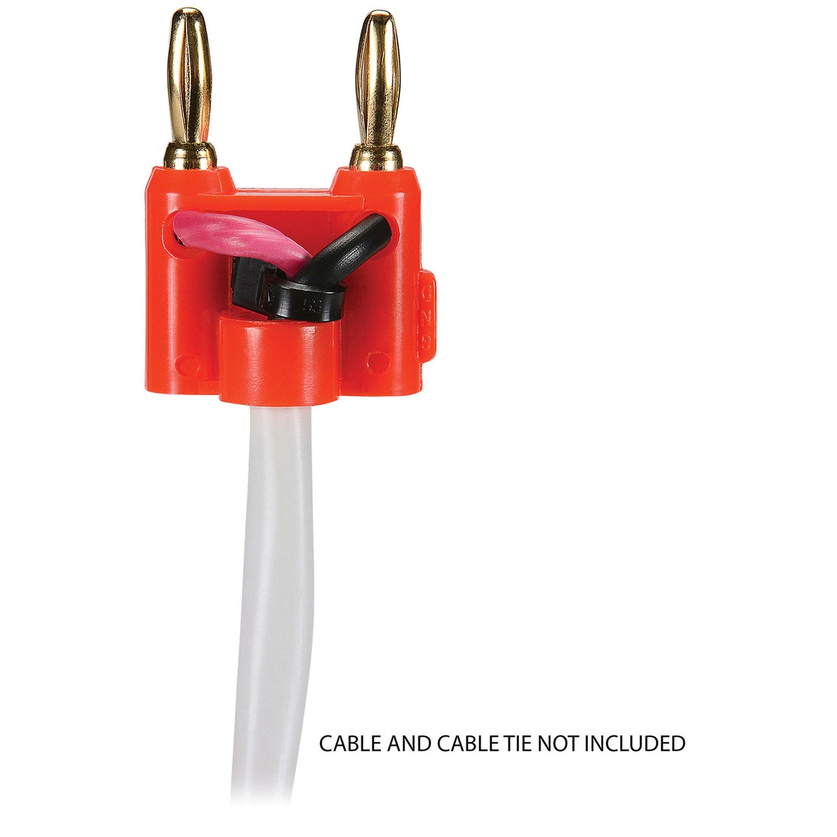 Parts Express Gold Plated Dual Banana Plug Red (844632014352