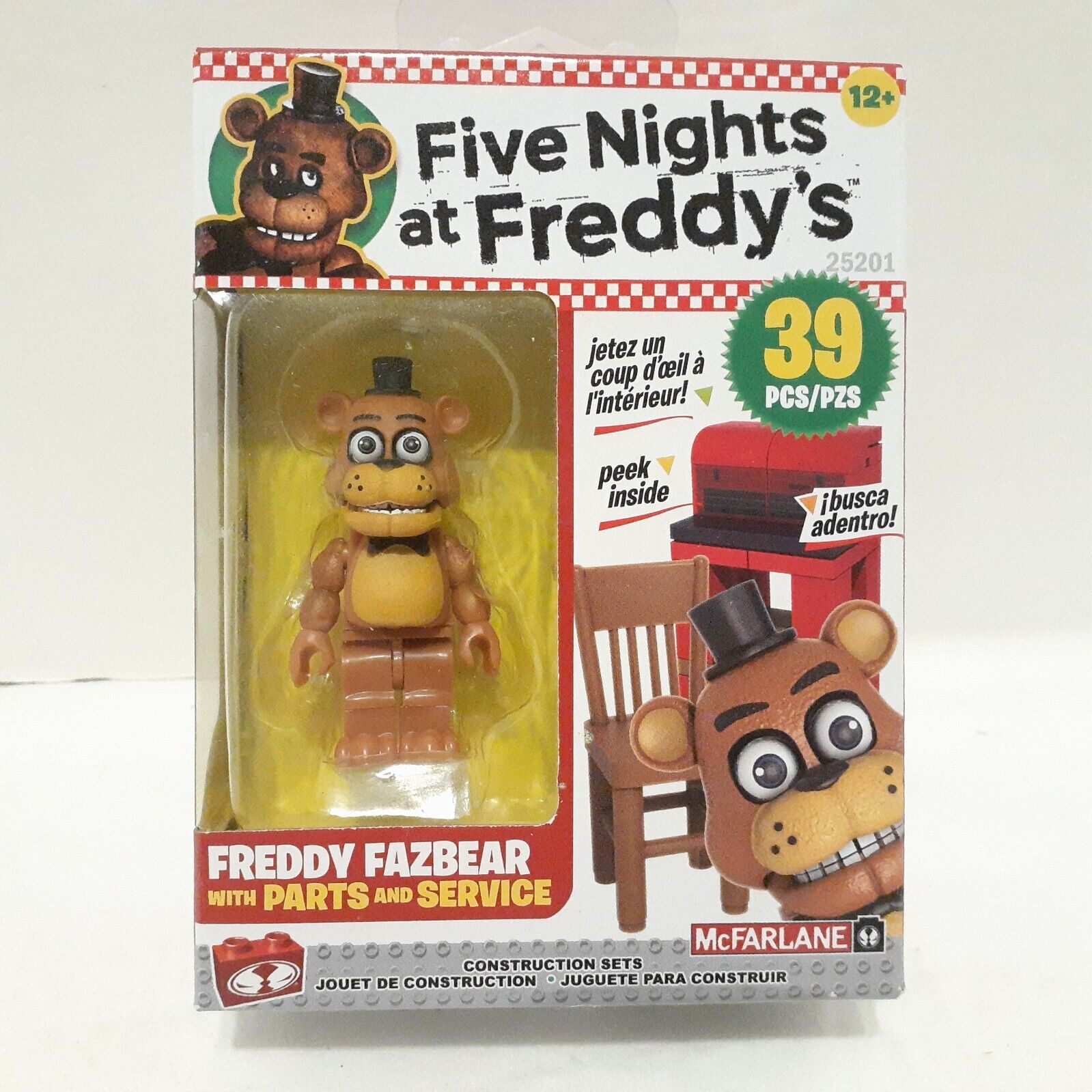 Five Nights At Freddy's Freddy Fazbear With Parts and Service McFARLANE  25201