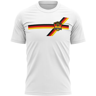 Retro Deutsch Herren T-Shirt Retro Deutschland Flagge Fußball Outdoor Sport Geschenk für...