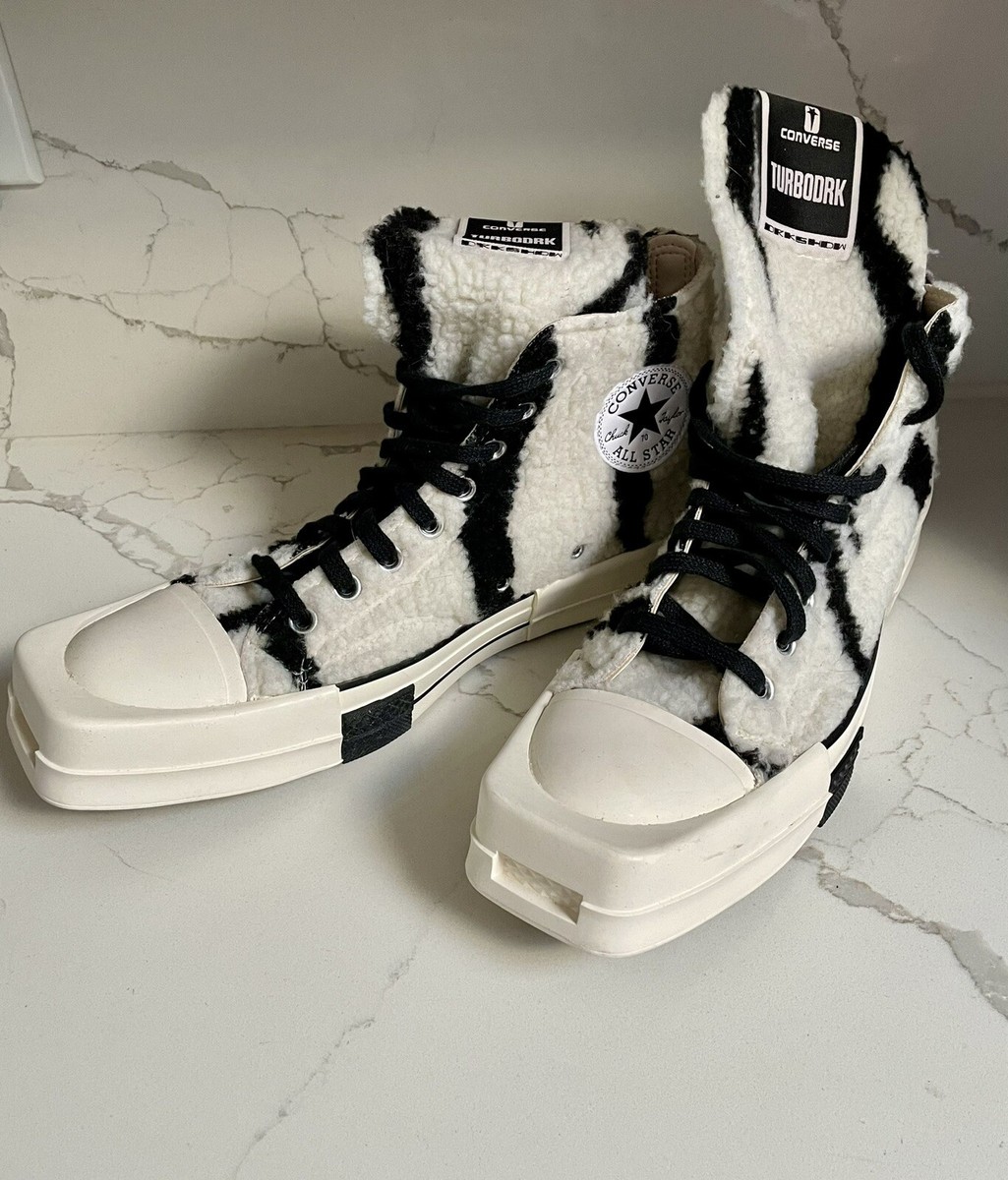 CONVERSE x RICK OWENS DRKSHDW TURBODRK HI Unisex M: 9.5 CONVERSE x RICK OWENS DRKSHDW TURBODRK HI Unisex M: 9.5