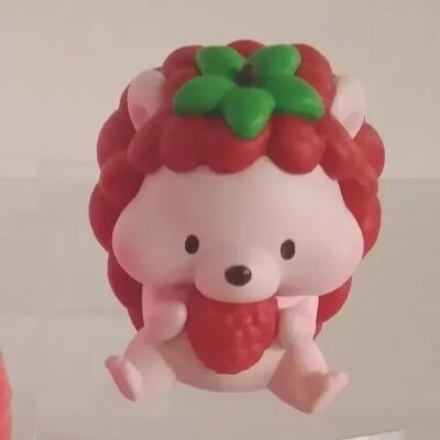 Fruit Hedgehog Vinyl Gacha Figure by Jinart RASPBERRY Series 1 Capsule Toy NEW