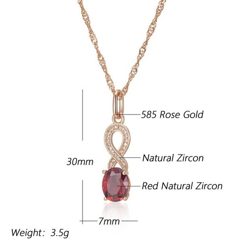 Edle Damen Halskette 585 RG Roségold | 45+5cm | Anhänger Schmuck - Bild 4 von 4