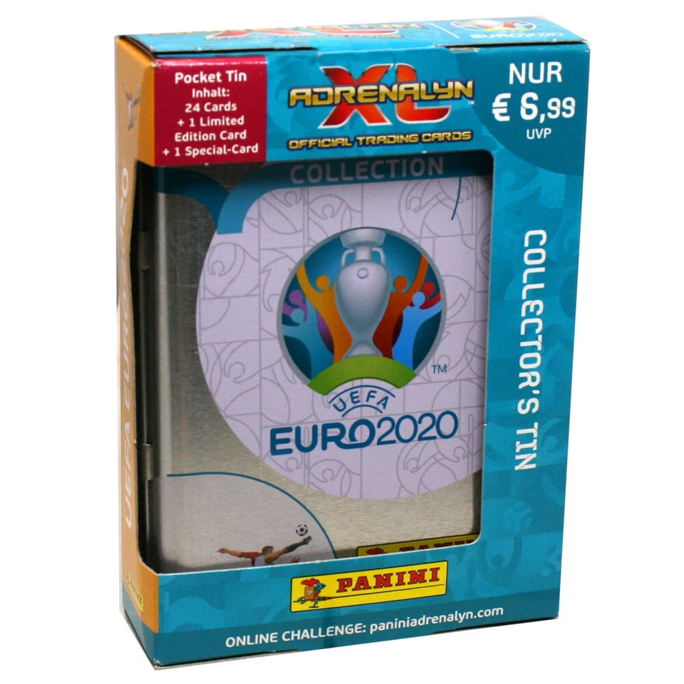 Panini UEFA EURO 2020 Adrenalyn XL - 1 mini caja de hojalata