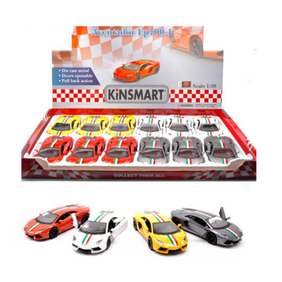 LAMBORGHINI AVENTADOR LP700-4 2013 ''NAZIONALE'' 1:38 (1 Modellino a Scelta)