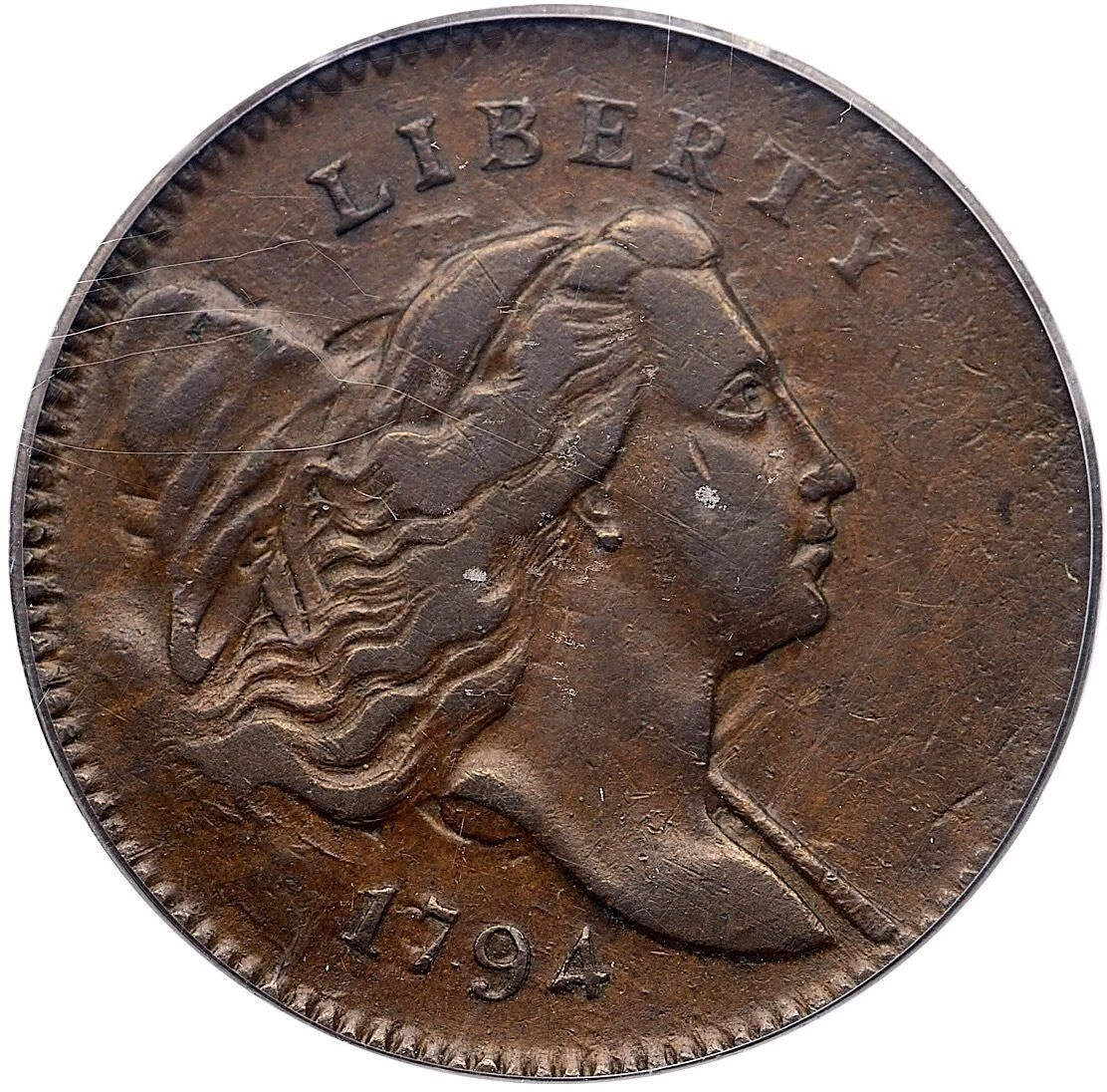 1794 C-4a R-3 PCGS XF 40 Liberty Cap Half Cent Coin 1/2c