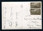 postcard MILAN CENTRAL STATION 1948 aff. l. 3x2 RISORGIMENTO for Bolzano