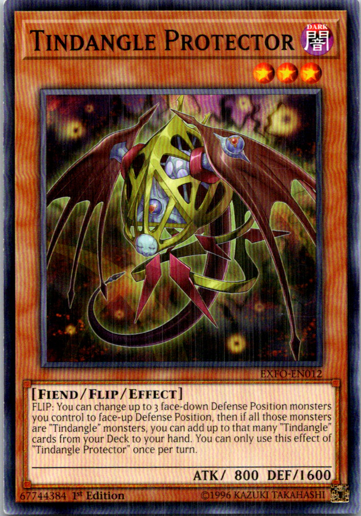 Tindangle Protector EXFO-EN012 Yu-Gi-Oh! TCG 1st Edition LP
