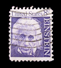 US 2 Stamps Scott 1285 Albert Einstein 8 Cents 1966 Used