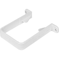 Square Downpipe Clip 65mm - White